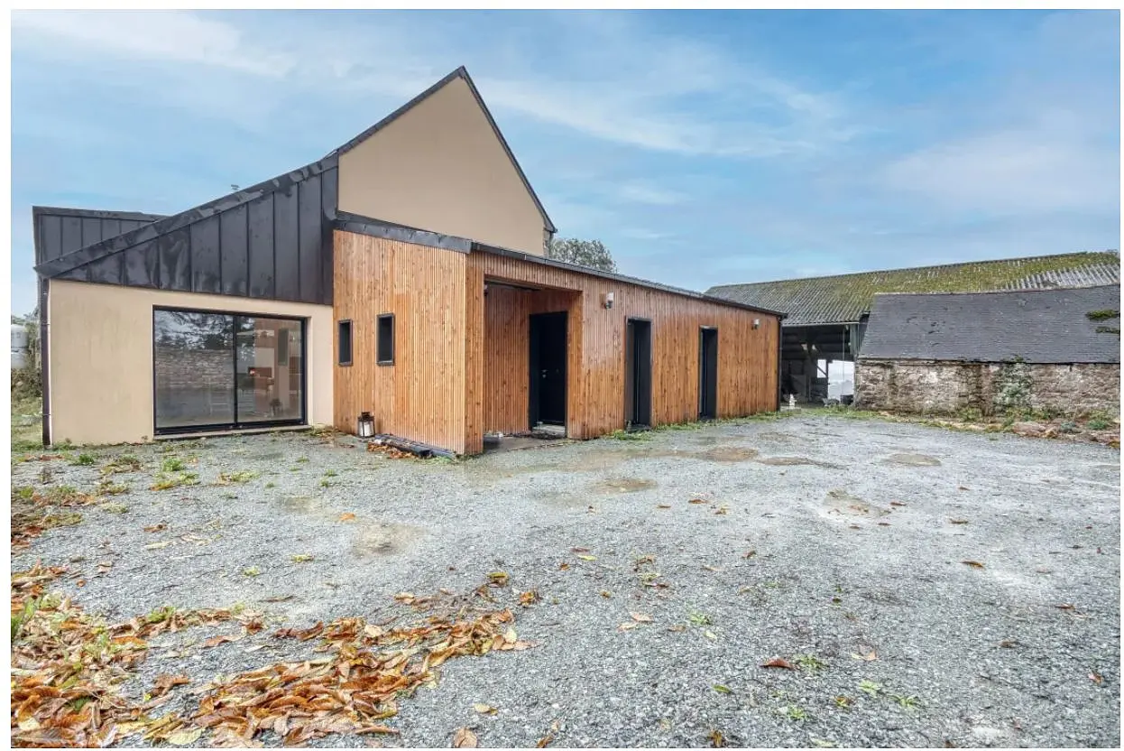 Dépendance transformée, zinc et bois